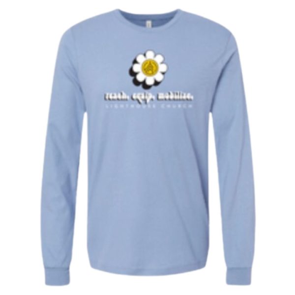 Blue Daisy Long Sleeve T-Shirt - Image 3