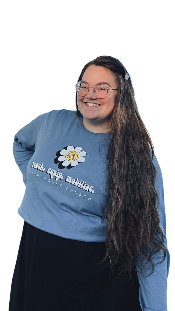 Blue Daisy Long Sleeve T-Shirt